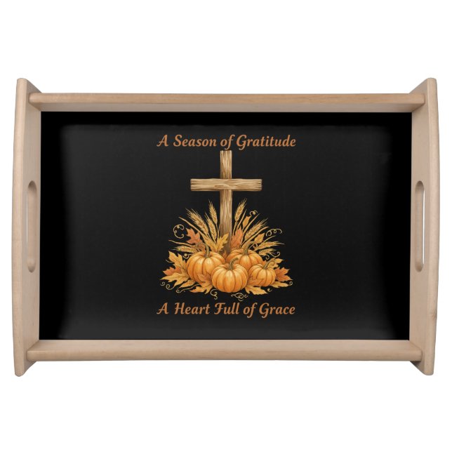 Gratitude Season Serving Tray (Front)