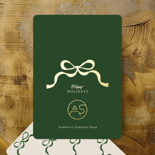 Gratitude & Seasons   Corporate Greetings Business Foil Holiday Card