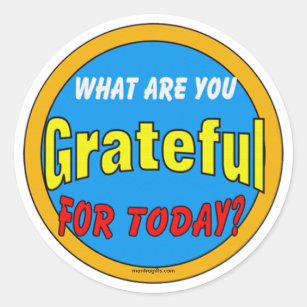 Gratitude Stickers | Zazzle