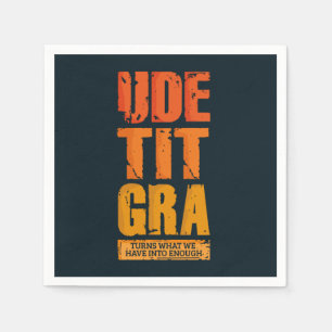 Gratitude Thanksgiving Family Get Together Paper Napkins