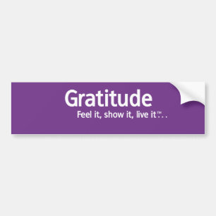 Gratitude - Thought Shapers™ Bumper Sticker