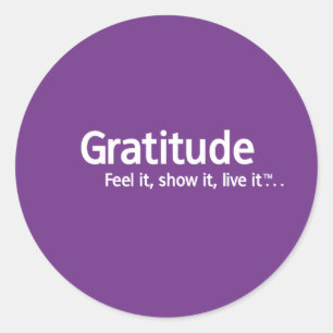 Gratitude - Thought Shapers™ Classic Round Sticker