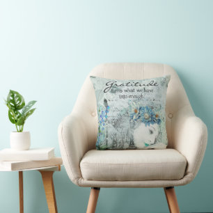 Gratitude throw pillow