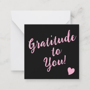 Gratitude to You! Customer Appreciate QR Code Note Card