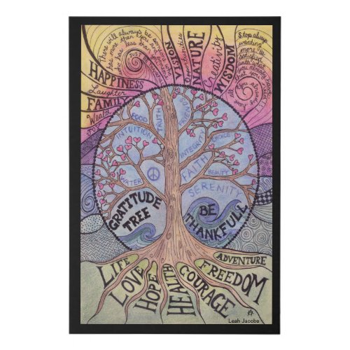 Gratitude Tree Canvas Wall Art