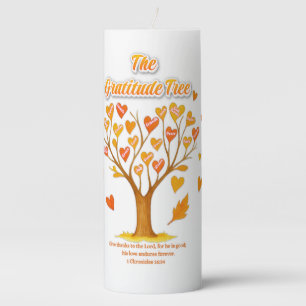 'Gratitude Tree' Pillar Candle