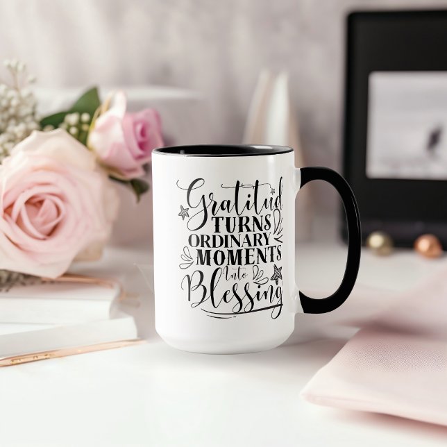 “Gratitude Turns Ordinary Moments Into BlessingMug Mug (Creator Uploaded)