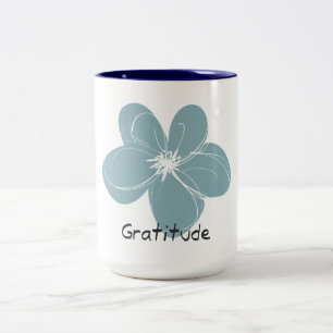 Gratitude Two-Tone Coffee Mug