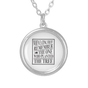 Gratitude - Wise Old Vietnamese Expression Silver Plated Necklace