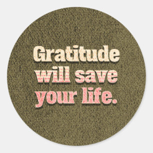 Gratitude with Save your Life sticker pack