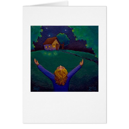 Gratitude wonder joy happiness acceptance fun art cards (Front)