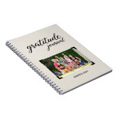 Gratitude Your Photo Name Beige Scrapbook Style Notebook (Right Side)
