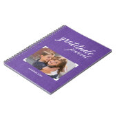 Gratitude Your Photo Name Purple Scrapbook Style Notebook (Left Side)