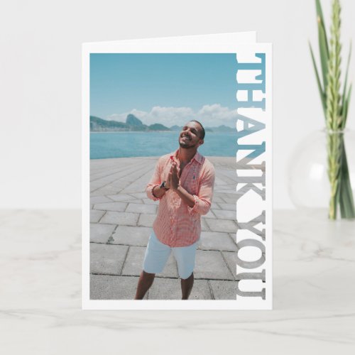 Gratitue blessing Photo Frame Thank You Card