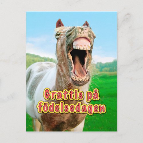 Grattis p fdelsedagen postcard