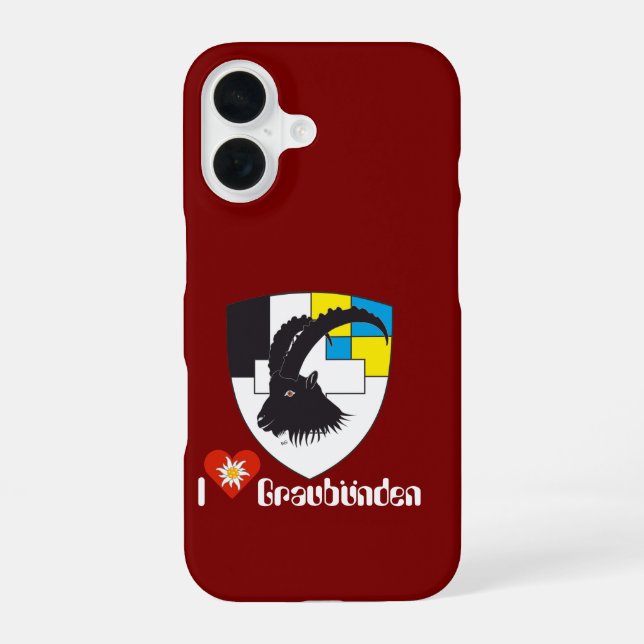 Graubünden Grischun Grigioni iPhone Case (Back)