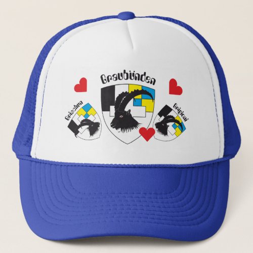 Graubnden Grischun Grigioni Mtze Trucker Hat