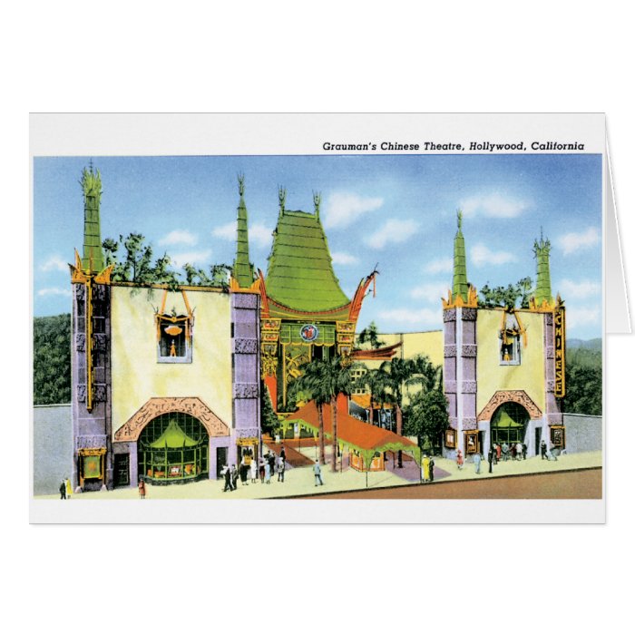 Graumans Chinese Theater Card