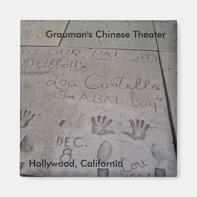 Grauman's Chinese Theater Magnet (Front)