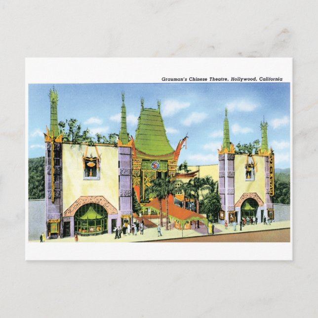 Graumans Chinese Theater Postcard (Front)