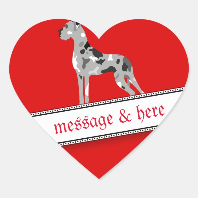 Grautiger Merle Sticker (Front)