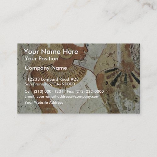 Grave Chamber Of Nebseni Scene Lady At A Banquet B Business Cards