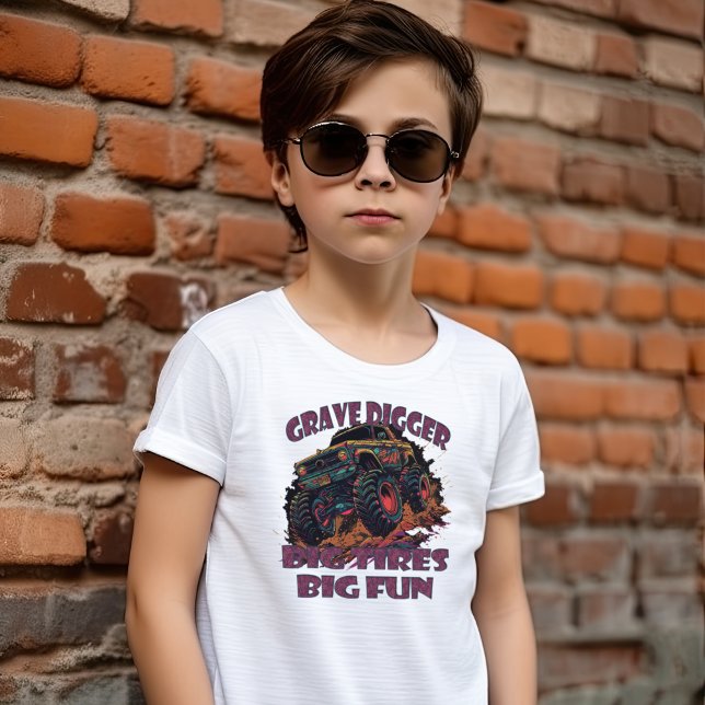 Grave Digger, Big Tires Big Fun Monster Truck T-Shirt (Creator Uploaded)