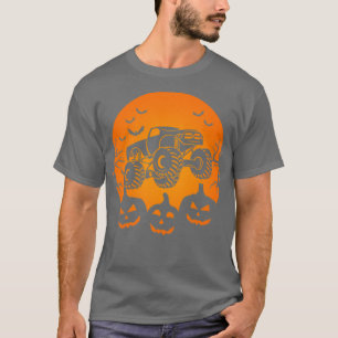 Grave Digger Pumpkin Funny Halloween Costume Boys T-Shirt
