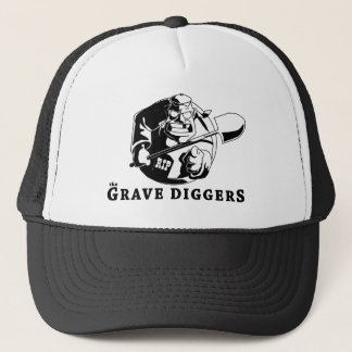 grave diggers logo trucker hat