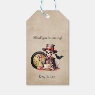 Grave Mistake Gothic Skeleton Halloween Baby Bday Gift Tags