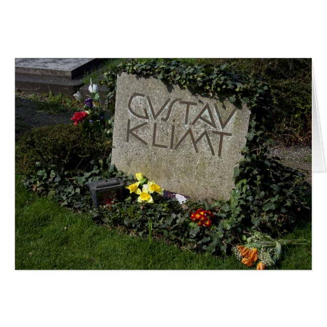 Grave Of Gustav Klimt Cards (Front Horizontal)