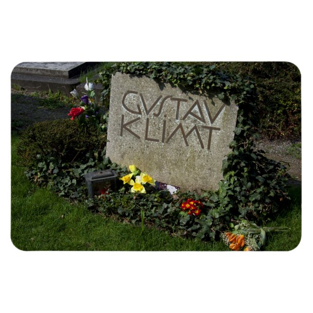 Grave Of Gustav Klimt Magnet (Horizontal)