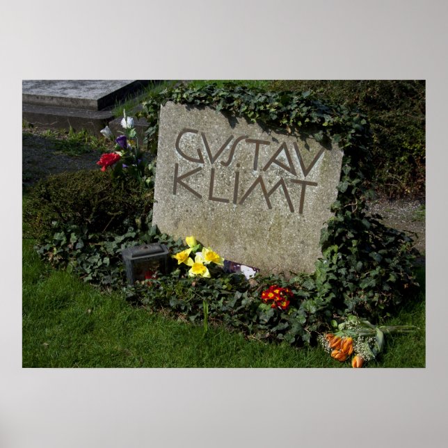 Grave Of Gustav Klimt Poster (Front)