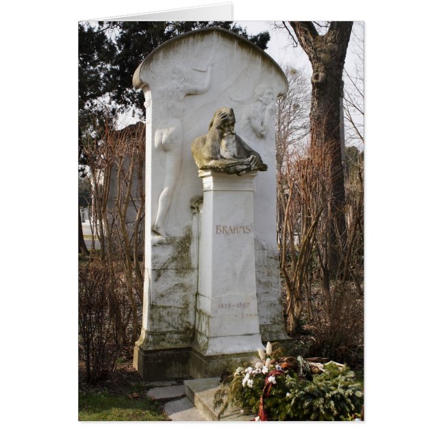 Grave Of Johannes Brahms Cards (Front)