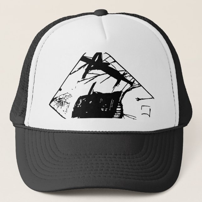 GRAVE ROBBERS INC SVG TRUCKER HAT (Front)