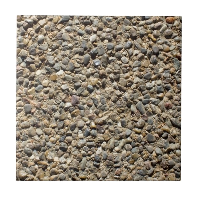 Gravel and Sand Realistic Texture Photography Tile (Front)