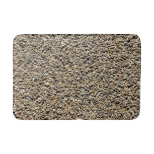 Gravel and Sand Realistic Texture Rock Photography Bath Mat