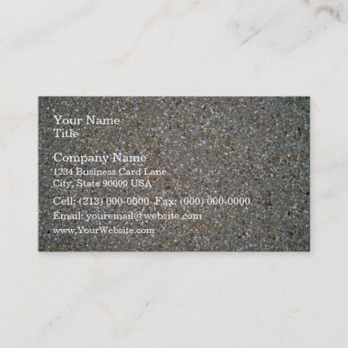 Gravel and sand road after rain business card