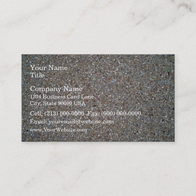 Gravel and sand road after rain business card (Front)