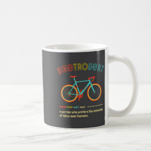 Gravel Bike Biketrovert Funny Cycling Quote Introv Coffee Mug
