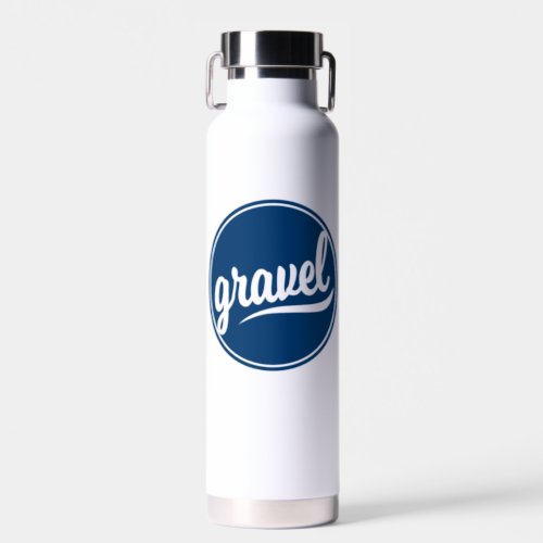 Gravel Cycling Blue Logo Water Bottle