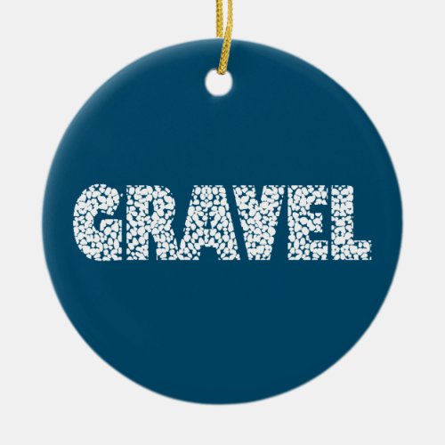 Gravel Cycling Ceramic Ornament