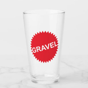 Gravel Cycling Red Logo Glass