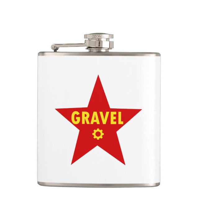 Gravel Cycling Star Flask (Front)