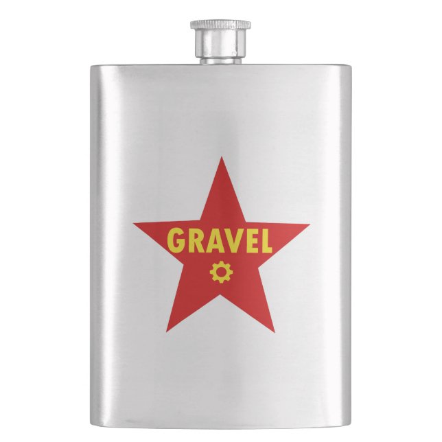 Gravel Cycling Star Flask (Front)