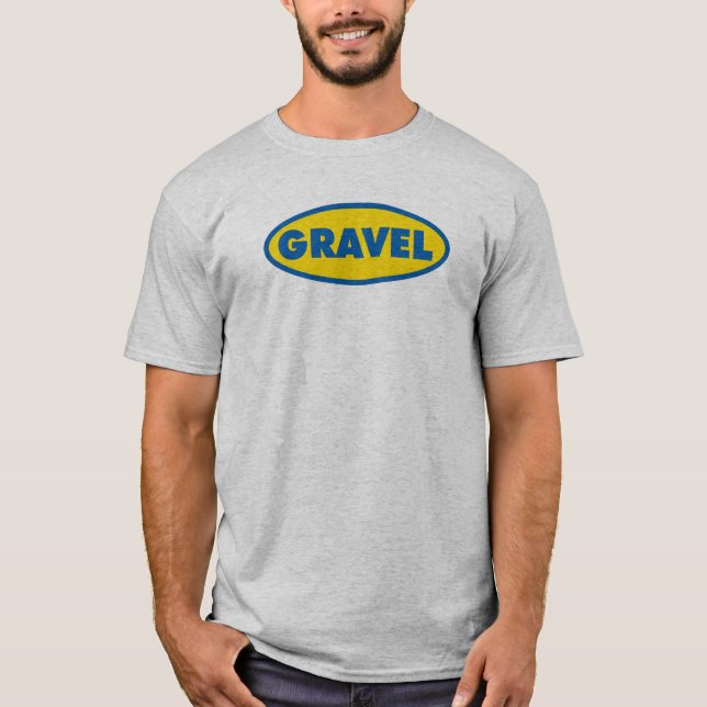 Gravel Cycling Yellow Logo T-Shirt (Front)