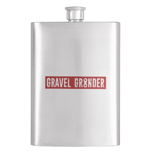 Gravel Grinder Chain Link Flask (Front)