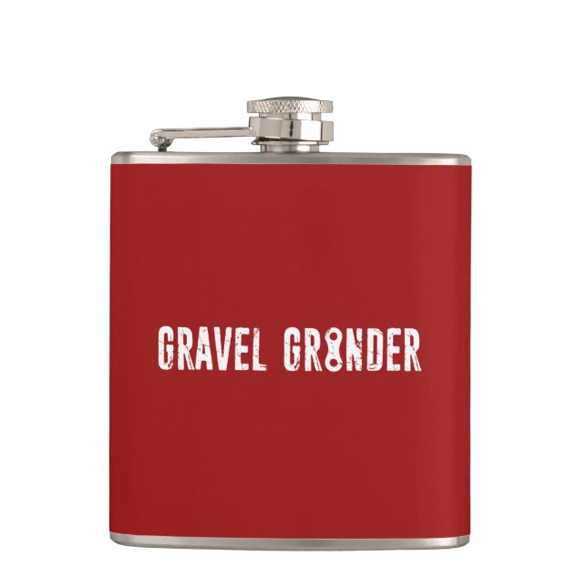 Gravel Grinder Chain Link Flask (Front)