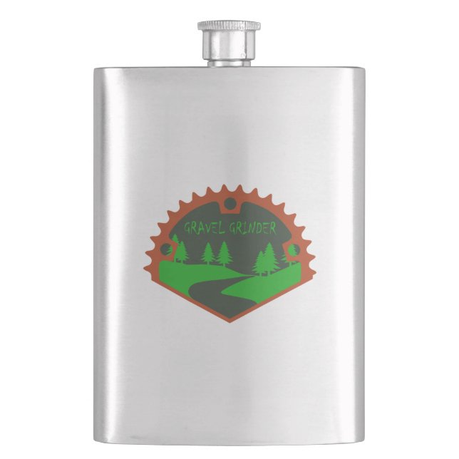 Gravel Grinder Flask (Front)
