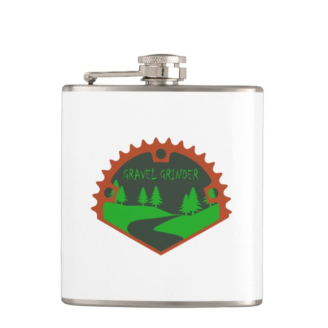 Gravel Grinder Flask (Front)